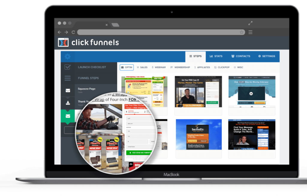 GetResponse vs ClickFunnels: ClickFunnels Features