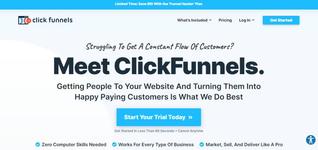 GetResponse vs ClickFunnels: ClickFunnels User Interface and Ease of Use