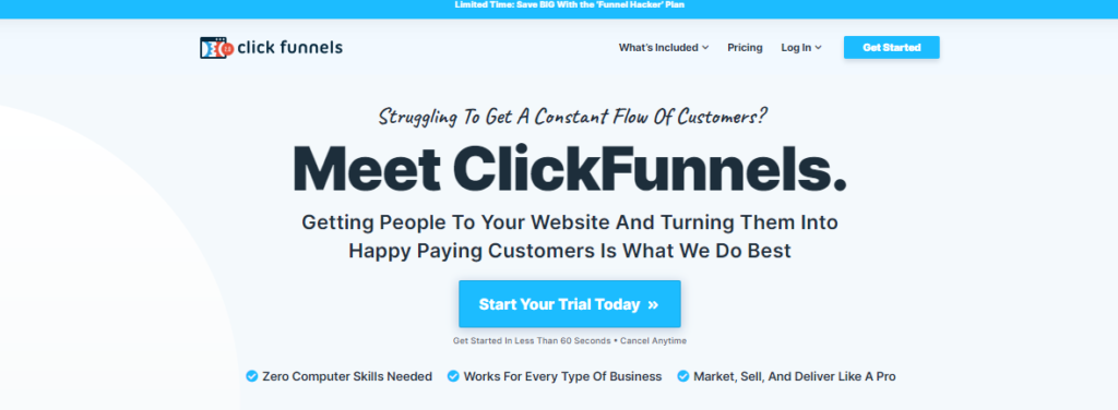 Kajabi vs ClickFunnels: ClickFunnels User Experience